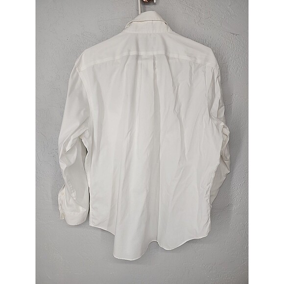 White Button Down Collared Shirt Preppy Tailored | LRL Ralph Lauren Sz 16 32/33 - Picture 8 of 8